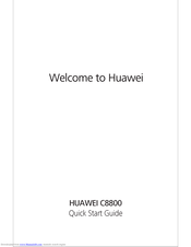Huawei C8800 Quick Start Manual