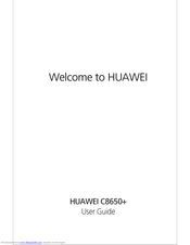Huawei C8650+ User Manual