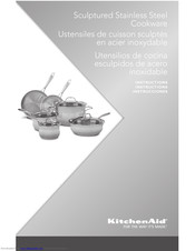 KitchenAid Sculptured Stainless Steel Cookware Instructions Manual