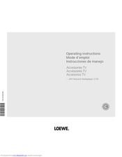 Loewe 2100 Operating Instructions Manual