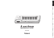 Roland Lucina AX-09 Quick Manual