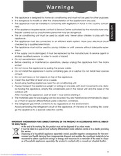 DELONGHI PAC N120 HP Operating Instructions Manual