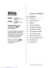 Boss Audio Systems R1002 User Manual