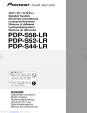 Pioneer PDP-S52-LR Operating Instructions Manual