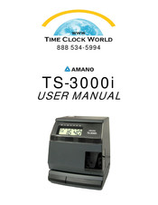 Amano TS-3000i User Manual