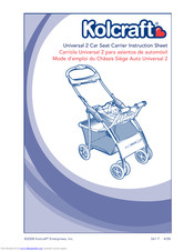 kolcraft universal 2 car seat carrier