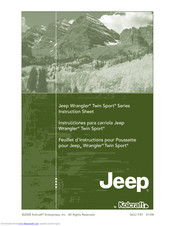 Kolcraft Jeep Wrangler Twin Sport Series Instruction Sheet
