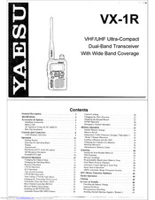 Yaesu VX-1R Manuals | ManualsLib