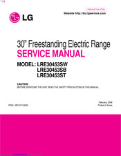 LG LRE30453SB Service Manual