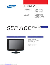 Samsung LE19R71W Service Manual