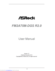 Asrock FM2A75M-DGS R2.0 User Manual
