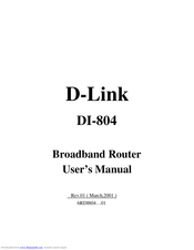 D-Link DI-804 User Manual