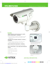 Vitek VTC-IRH650 Specifications