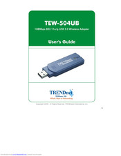 TRENDnet TEW-504UB User Manual