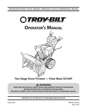 Troy Bilt Polar Blast 3310 XP Operator's Manual