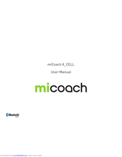 Adidas miCoach X CELL User Manual