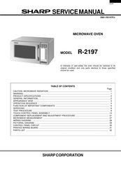Sharp MODEL R-2197 Service Manual
