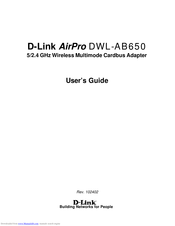D-Link AirPro DWL-AB650 User Manual