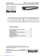 Philips DVP3179 Service Manual