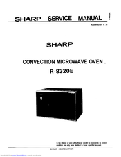 Sharp R-8320E Service Manual