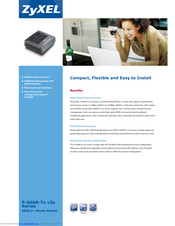 ZyXEL Communications P-660R-Tx v3s Series Specifications