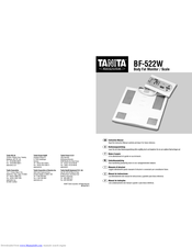Tanita BF-522W Instruction Manual