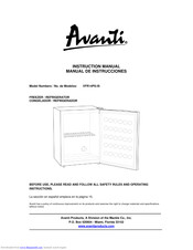 Avanti VFR14PS-IS Instruction Manual