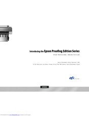 Epson Proo?ng Edition Series Reference Manual