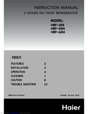 Haier HRF-504 Instruction Manual