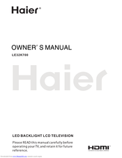 Haier LE32K700 Owner's Manual