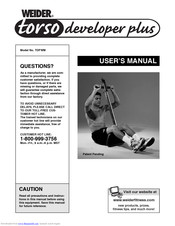 Weider torso developer plus User Manual