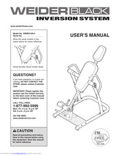 Weider Black inversion system WBBE21690.0 Manuals ManualsLib