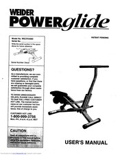 Weider Power glide WCCR44060 User Manual