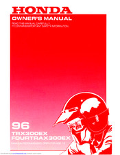 Honda FOURTRAX 300EX Owner's Manual