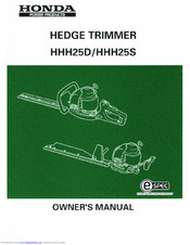 Honda HHH25S Owner's Manual