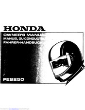 Honda FES250 Owner's Manual