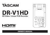 Tascam DR-V1HD Owner's Manual