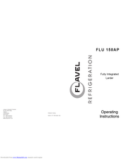 Flavel FLU 150AP Operating Instructions Manual