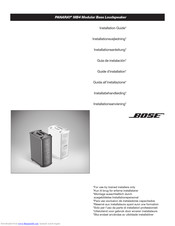 Bose PANARAY MB4 Installation Manual