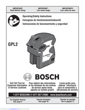 Bosch GPL2 Manuals | ManualsLib