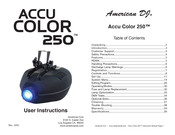 American DJ Accu Color 250 User Instruction