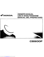 Honda CB900F Hornet Owner's Manual