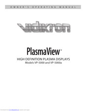 Vidikron PlasmaView VP-5000a Owner's Operating Manual