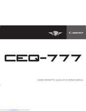 Cadence CEQ-777 Owner's Manual