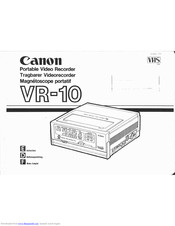 Canon VR-10 Instructions Manual