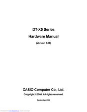 Casio DT-X5 Series Hardware Manual