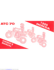 Honda 1985 ATC 70 Owner's Manual