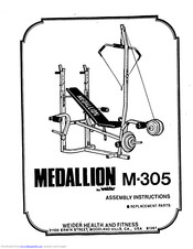 Weider MEDALLION M-305 Assembly Instructions Manual