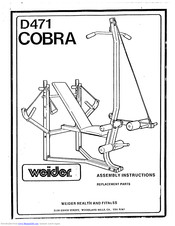 Weider D471 COBRA Assembly Instructions Manual