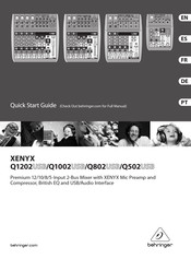 manual behringer xenyx q802usb